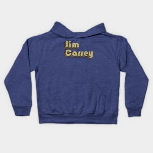 Jim Carrey // Vintage Rainbow Typography Style // 70s Kids Hoodie